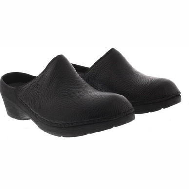 Black leather clogs for sale on sale